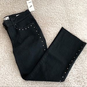 William Rast Flare Crop Studded Jeans